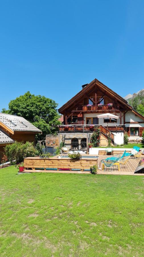 Chalet Serre Cambeou Piscine&Spa Saint-Chaffrey Εξωτερικό φωτογραφία