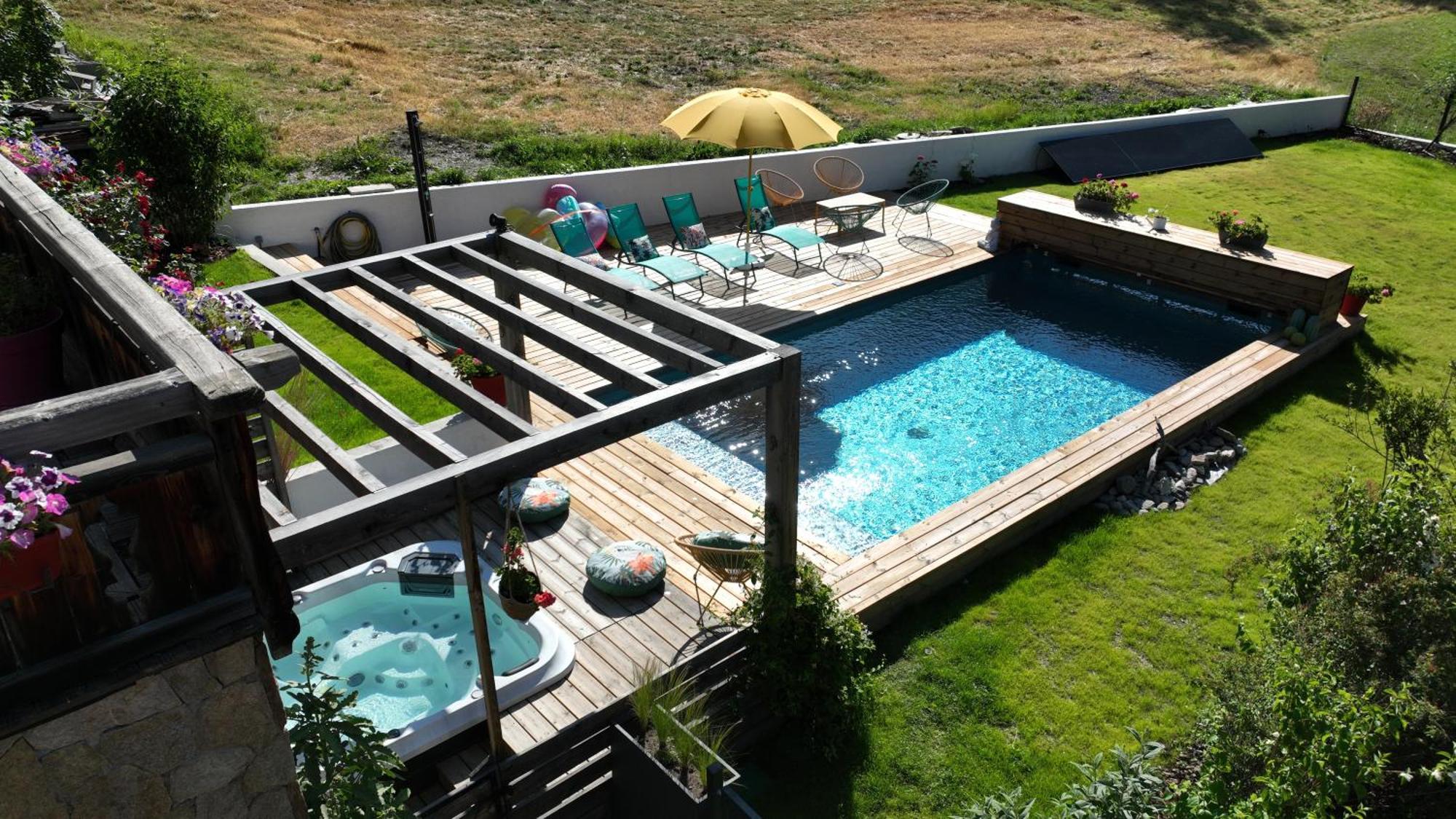 Chalet Serre Cambeou Piscine&Spa Saint-Chaffrey Εξωτερικό φωτογραφία