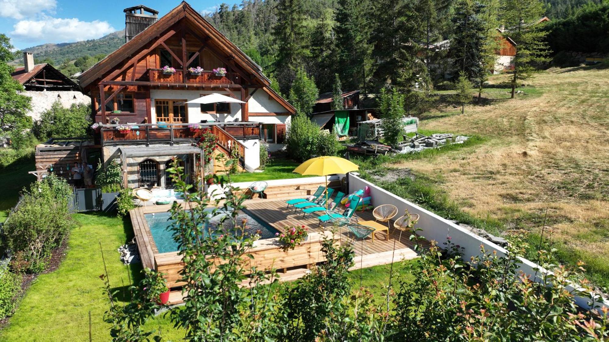 Chalet Serre Cambeou Piscine&Spa Saint-Chaffrey Εξωτερικό φωτογραφία